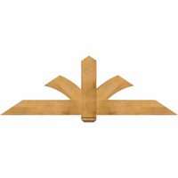 72"W x 24"H x 06"D x 6"F, 08/12 Pitch, Redmond Rough Sawn Timber Gable Bracket, Western Red Cedar
