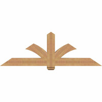 72"W x 24"H x 5 1/2"D x 5 1/2"F, 08/12 Pitch, Redmond Smooth Timber Gable Bracket, Western Red Cedar