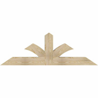 72"W x 24"H x 06"D x 6"F, 08/12 Pitch, Richland Rough Sawn Timber Gable Bracket, Douglas Fir