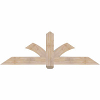72"W x 24"H x 5 1/2"D x 5 1/2"F, 08/12 Pitch, Redmond Smooth Timber Gable Bracket, Douglas Fir