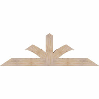 72"W x 24"H x 5 1/2"D x 5 1/2"F, 08/12 Pitch, Richland Smooth Timber Gable Bracket, Douglas Fir