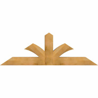 72"W x 24"H x 06"D x 6"F, 08/12 Pitch, Richland Rough Sawn Timber Gable Bracket, Western Red Cedar