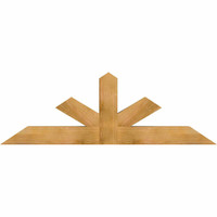 72"W x 24"H x 06"D x 6"F, 08/12 Pitch, Saratoga Rough Sawn Timber Gable Bracket, Western Red Cedar