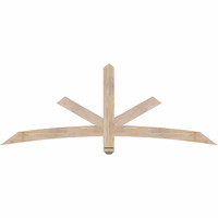 72"W x 27"H x 3 1/2"D x 3 1/2"F, 09/12 Pitch, Alberta Smooth Timber Gable Bracket, Douglas Fir