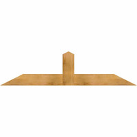 72"W x 18"H x 04"D x 6"F, 06/12 Pitch, Portland Rough Sawn Timber Gable Bracket, Western Red Cedar