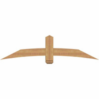 72"W x 18"H x 5 1/2"D x 5 1/2"F, 06/12 Pitch, Bellingham Smooth Timber Gable Bracket, Western Red Cedar