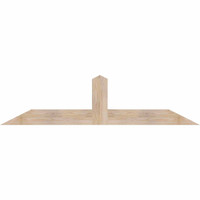 72"W x 18"H x 5 1/2"D x 5 1/2"F, 06/12 Pitch, Portland Smooth Timber Gable Bracket, Douglas Fir