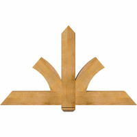 60"W x 35"H x 06"D x 6"F, 14/12 Pitch, Redmond Rough Sawn Timber Gable Bracket, Western Red Cedar