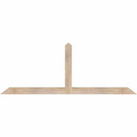 72"W x 27"H x 3 1/2"D x 3 1/2"F, 09/12 Pitch, Portland Smooth Timber Gable Bracket, Douglas Fir