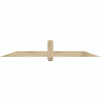 72"W x 12"H x 04"D x 4"F, 04/12 Pitch, Eugene Rough Sawn Timber Gable Bracket, Douglas Fir
