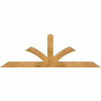 72"W x 24"H x 04"D x 4"F, 08/12 Pitch, Richland Rough Sawn Timber Gable Bracket, Western Red Cedar