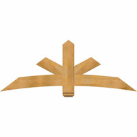 72"W x 27"H x 04"D x 6"F, 09/12 Pitch, Alberta Rough Sawn Timber Gable Bracket, Western Red Cedar