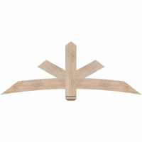 72"W x 27"H x 3 1/2"D x 5 1/2"F, 09/12 Pitch, Alberta Smooth Timber Gable Bracket, Douglas Fir