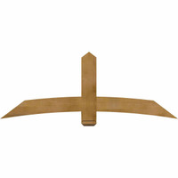 72"W x 27"H x 04"D x 6"F, 09/12 Pitch, Bellingham Rough Sawn Timber Gable Bracket, Western Red Cedar