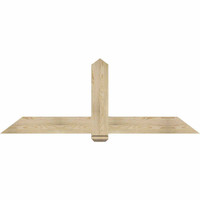 72"W x 27"H x 04"D x 6"F, 09/12 Pitch, Eugene Rough Sawn Timber Gable Bracket, Douglas Fir