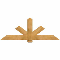 72"W x 27"H x 04"D x 6"F, 09/12 Pitch, Kennewick Rough Sawn Timber Gable Bracket, Western Red Cedar
