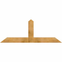 72"W x 27"H x 04"D x 6"F, 09/12 Pitch, Portland Rough Sawn Timber Gable Bracket, Western Red Cedar