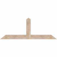 72"W x 27"H x 3 1/2"D x 5 1/2"F, 09/12 Pitch, Portland Smooth Timber Gable Bracket, Douglas Fir