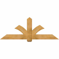 72"W x 27"H x 04"D x 6"F, 09/12 Pitch, Redmond Rough Sawn Timber Gable Bracket, Western Red Cedar