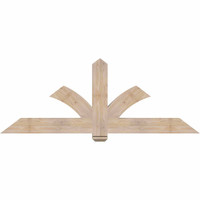 72"W x 27"H x 3 1/2"D x 5 1/2"F, 09/12 Pitch, Redmond Smooth Timber Gable Bracket, Douglas Fir