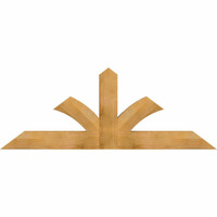 72"W x 27"H x 04"D x 6"F, 09/12 Pitch, Richland Rough Sawn Timber Gable Bracket, Western Red Cedar