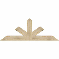 72"W x 27"H x 04"D x 6"F, 09/12 Pitch, Saratoga Rough Sawn Timber Gable Bracket, Douglas Fir