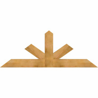 72"W x 27"H x 04"D x 6"F, 09/12 Pitch, Saratoga Rough Sawn Timber Gable Bracket, Western Red Cedar