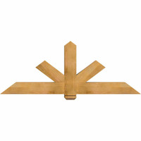 72"W x 27"H x 06"D x 6"F, 09/12 Pitch, Kennewick Rough Sawn Timber Gable Bracket, Western Red Cedar