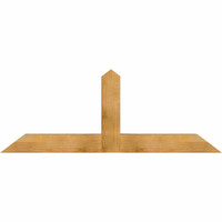 72"W x 27"H x 06"D x 6"F, 09/12 Pitch, Portland Rough Sawn Timber Gable Bracket, Western Red Cedar