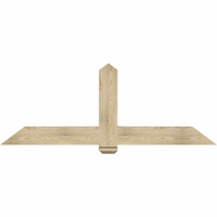 72"W x 27"H x 06"D x 6"F, 09/12 Pitch, Eugene Rough Sawn Timber Gable Bracket, Douglas Fir