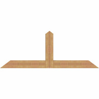 72"W x 27"H x 5 1/2"D x 5 1/2"F, 09/12 Pitch, Portland Smooth Timber Gable Bracket, Western Red Cedar