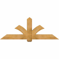 72"W x 27"H x 06"D x 6"F, 09/12 Pitch, Redmond Rough Sawn Timber Gable Bracket, Western Red Cedar