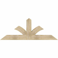 72"W x 27"H x 06"D x 6"F, 09/12 Pitch, Richland Rough Sawn Timber Gable Bracket, Douglas Fir