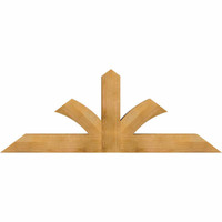 72"W x 27"H x 06"D x 6"F, 09/12 Pitch, Richland Rough Sawn Timber Gable Bracket, Western Red Cedar