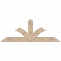 72"W x 27"H x 5 1/2"D x 5 1/2"F, 09/12 Pitch, Richland Smooth Timber Gable Bracket, Douglas Fir