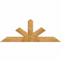72"W x 27"H x 06"D x 6"F, 09/12 Pitch, Saratoga Rough Sawn Timber Gable Bracket, Western Red Cedar