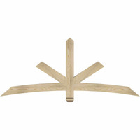 72"W x 30"H x 04"D x 4"F, 10/12 Pitch, Alberta Rough Sawn Timber Gable Bracket, Douglas Fir