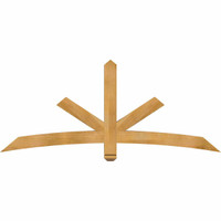 72"W x 30"H x 04"D x 4"F, 10/12 Pitch, Alberta Rough Sawn Timber Gable Bracket, Western Red Cedar