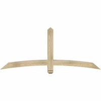 72"W x 30"H x 04"D x 4"F, 10/12 Pitch, Bellingham Rough Sawn Timber Gable Bracket, Douglas Fir