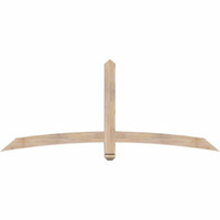 72"W x 30"H x 3 1/2"D x 3 1/2"F, 10/12 Pitch, Bellingham Smooth Timber Gable Bracket, Douglas Fir
