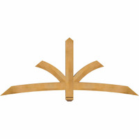 72"W x 30"H x 04"D x 4"F, 10/12 Pitch, Davenport Rough Sawn Timber Gable Bracket, Western Red Cedar