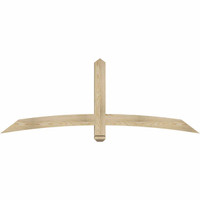 72"W x 27"H x 04"D x 4"F, 09/12 Pitch, Bellingham Rough Sawn Timber Gable Bracket, Douglas Fir