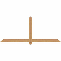 72"W x 30"H x 3 1/2"D x 3 1/2"F, 10/12 Pitch, Eugene Smooth Timber Gable Bracket, Western Red Cedar