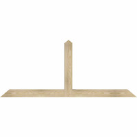 72"W x 30"H x 04"D x 4"F, 10/12 Pitch, Portland Rough Sawn Timber Gable Bracket, Douglas Fir