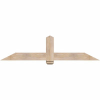 72"W x 18"H x 5 1/2"D x 5 1/2"F, 06/12 Pitch, Eugene Smooth Timber Gable Bracket, Douglas Fir