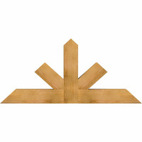 60"W x 27"H x 06"D x 6"F, 11/12 Pitch, Saratoga Rough Sawn Timber Gable Bracket, Western Red Cedar