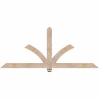 72"W x 30"H x 3 1/2"D x 3 1/2"F, 10/12 Pitch, Redmond Smooth Timber Gable Bracket, Douglas Fir
