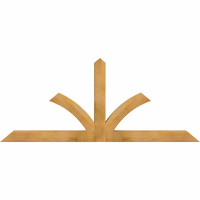 72"W x 30"H x 04"D x 4"F, 10/12 Pitch, Richland Rough Sawn Timber Gable Bracket, Western Red Cedar
