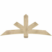 72"W x 30"H x 04"D x 6"F, 10/12 Pitch, Alberta Rough Sawn Timber Gable Bracket, Douglas Fir