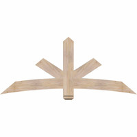 72"W x 30"H x 3 1/2"D x 5 1/2"F, 10/12 Pitch, Alberta Smooth Timber Gable Bracket, Douglas Fir